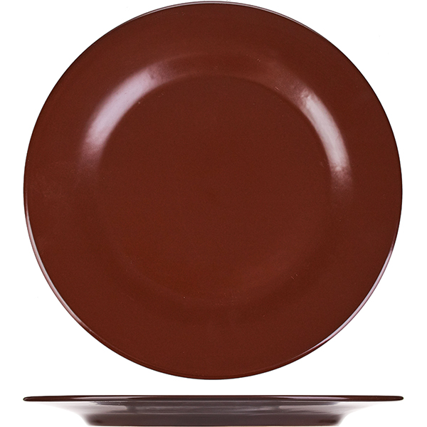 Тарелка мелкая «Шоколад»  фарфор  D=24,H=2см Борисовская Керамика