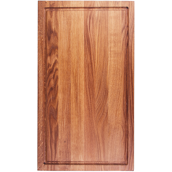 Доска д/подачи прямоугольныйс выемкой  дуб  H=25,L=585,B=340мм PPwood