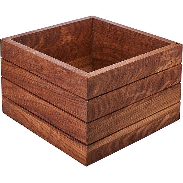 Ящик для овощей дуб H=16,L=26.5/25,B=25см PPwood Ящик для овощей дуб H=16,L=26.5/25,B=25см PPwood