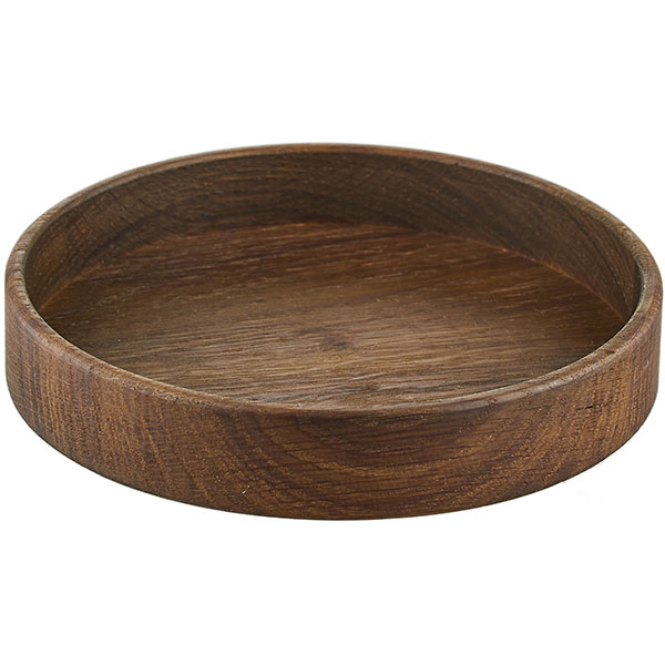 Тарелка для подачи  дуб  D=150,H=27мм PPwood