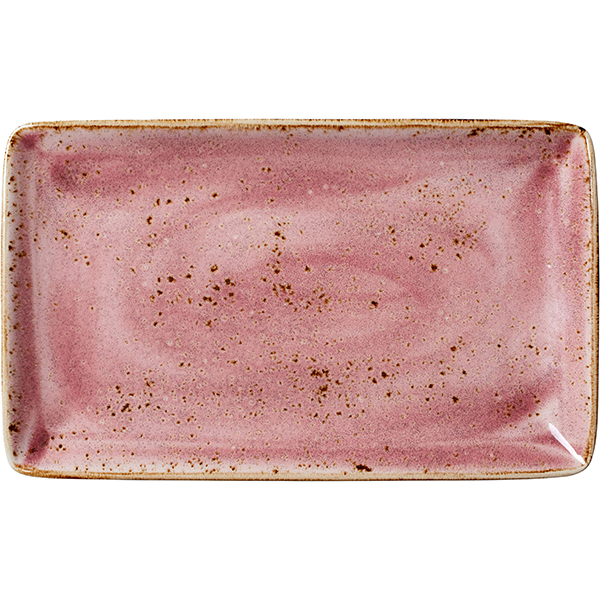 Блюдо прямоугольное «Крафт распберри»   фарфор  розовый Steelite