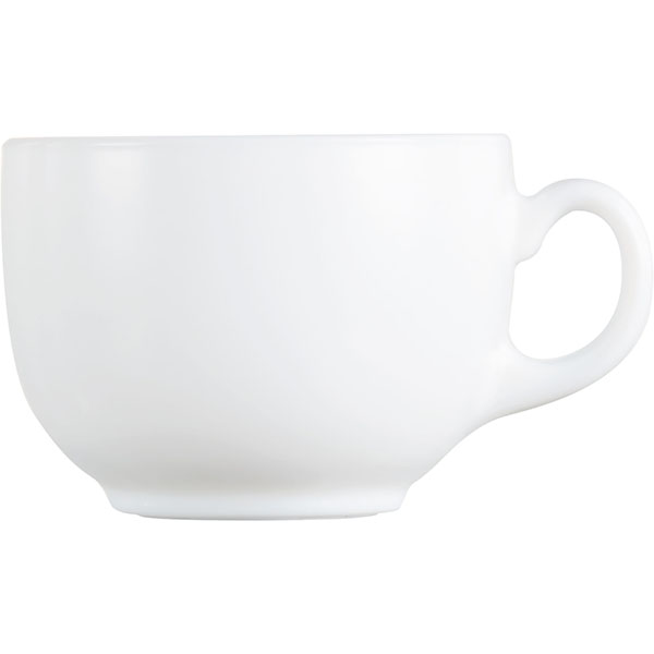 Чашка чайная «Эволюшнс Уайт»; стекло; 220мл; D=108,H=62мм; белый