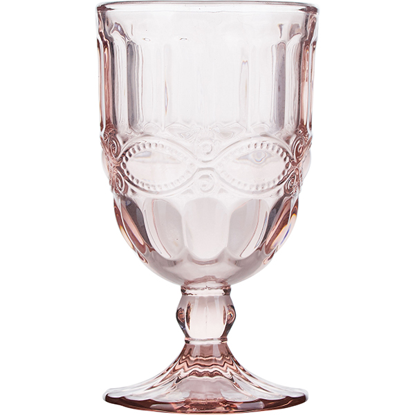 Бокал для вина «Соланж»; стекло; 275мл; D=80, H=146мм; розовый