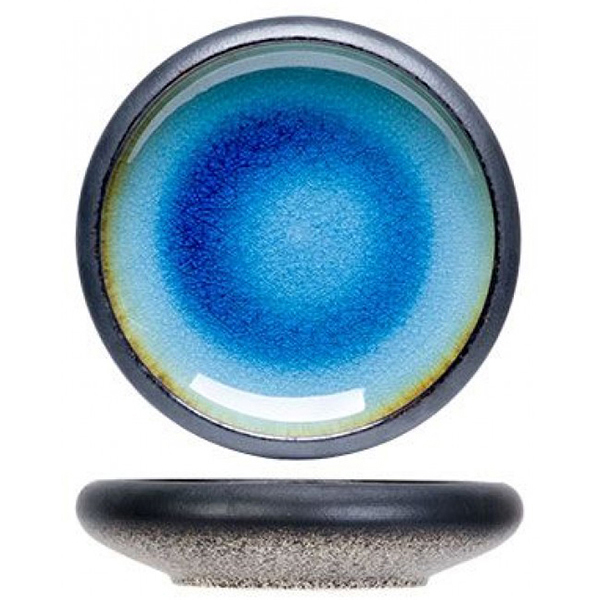 Тарелка мелкая «Фервидо»; керамика; D=155,H=35мм; голубая