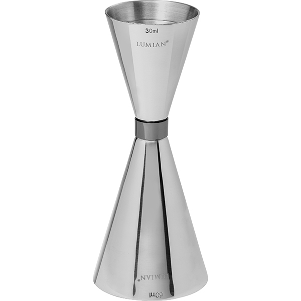 Джиггер 30/60 «М-р Слим Блэк Раби»  сталь  D=55, H=125мм Lumian Srl