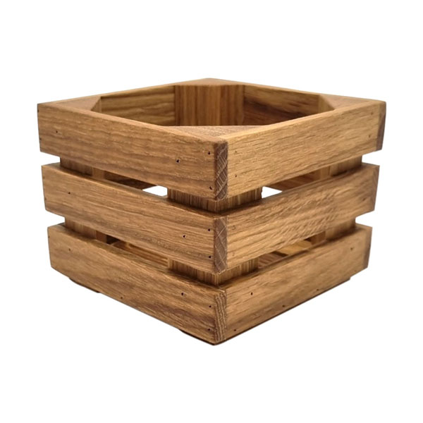 Ящик декоративный дуб , H=80, L=105, B=105мм PPwood Ящик декоративный дуб , H=80, L=105, B=105мм PPwood