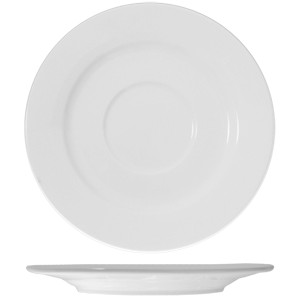 Блюдце для бульонной чашки (6 шт.) «Кунстверк» арт. A7589;  фарфор;  D=17, 5см;  белый;