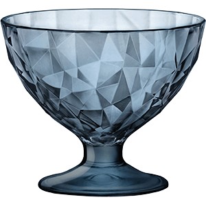 Креманка «Даймонд» (6 шт.);  стекло;  220мл;  D=102, H=86мм;  синий;