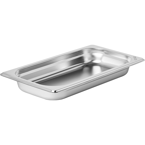 Гастроемкость GN 1/3; сталь нержавеющая; 1, 4л; , H=40, L=325, B=176мм; металлический