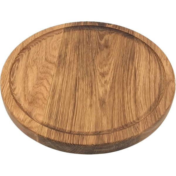 Доска для подачи круглая  дуб  D=300, H=25мм PPwood