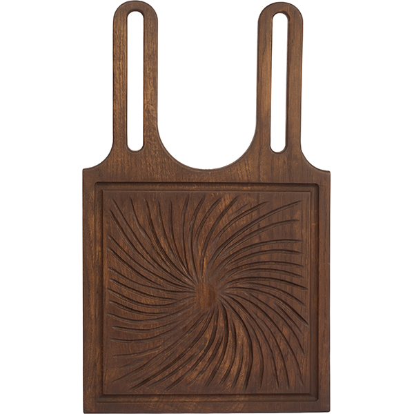 Доска для подачи с 2 ручками  дуб  , H=2, L=55, B=33см PPwood