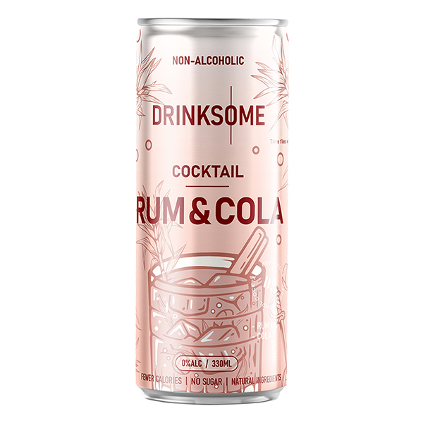 Напиток безалкогольный «Ром Кола»  жесть белая  330мл Drinksome