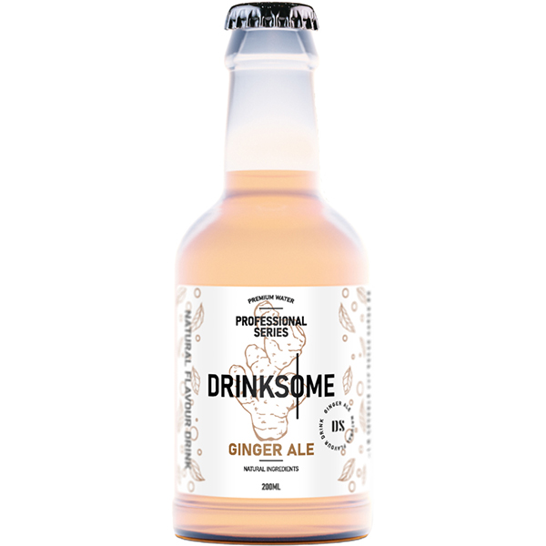 Напиток безалкогольный «Имбирный Эль» сильногазированный  стекло  200мл Drinksome