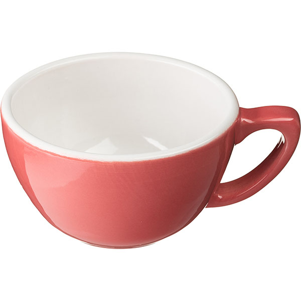 Чашка кофейная «Пур-Амор»; фарфор; 300мл; D=110/60, H=65, L=140мм; кораллов., белый Чашка кофейная «Пур-Амор»; фарфор; 300мл; D=110/60, H=65, L=140мм; кораллов., белый