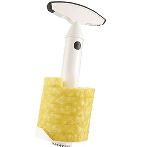 Слайсер для ананаса; пластик; высота=24.1, ширина=11.7 см.; белый