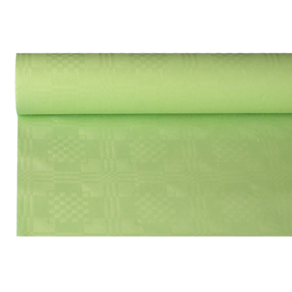 Скатерть в рулоне длина=8, ширина=1.2м  бумага  светло-зеленый Pap Star