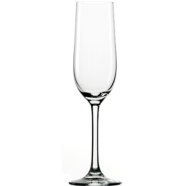 Бокал для шампанского флюте «Классик лонг лайф»; хрустальное стекло; 190 мл; диаметр=65, высота=219 мм; прозрачный