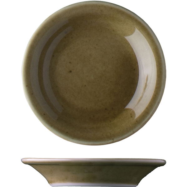 Тарелочка для масла «Кантри Стайл»; материал: фарфор; диаметр=8, высота=1 см.; зеленый