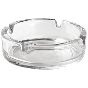 Пепельница; стекло; диаметр=103, высота=33 мм; прозрачный