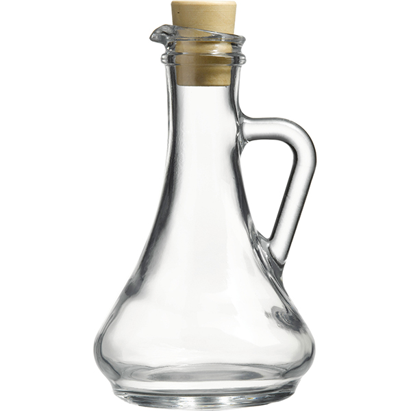 Бутылка-графин масло/уксус; стекло; 260 мл; высота=18 см.; прозрачный