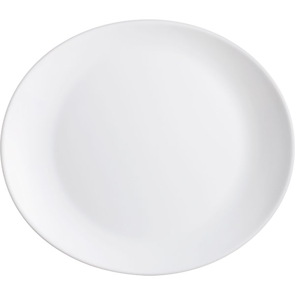 Тарелка для стейка «Ресторан»; стекло; длина=30, ширина=26 см.; белый