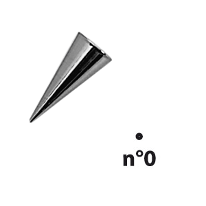 Насадка конд для декора №0 диаметр=0.6 мм  сталь  диаметр=0.4 мм MATFER