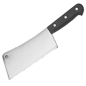 Топорик для мяса; сталь нержавеющая,пластик; длина=16 см.