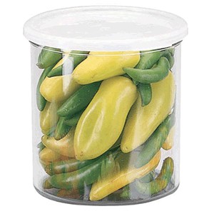 Контейнер для пищевых продуктов; пластик; диаметр=17.2, высота=17.5 см.; прозрачный