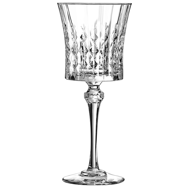 Бокал для вина «Леди Даймонд»; хрустальное стекло; 270 мл; диаметр=88, высота=211 мм; прозрачный