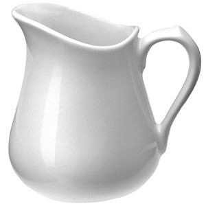 Молочник; фарфор; 150мл; D=7.5,H=8.5см; белый