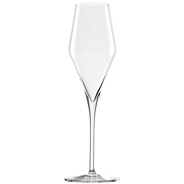 Бокал для шампанского флюте «Кватрофил»; хрустальное стекло; 292 мл; диаметр=82, высота=260 мм; прозрачный