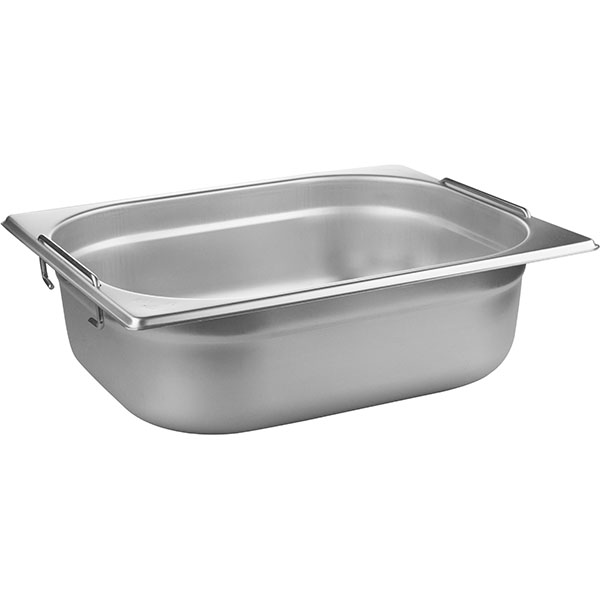 Гастроемкость (1/2) с ручками  металл  высота=10 см. ProHotel stainless steel