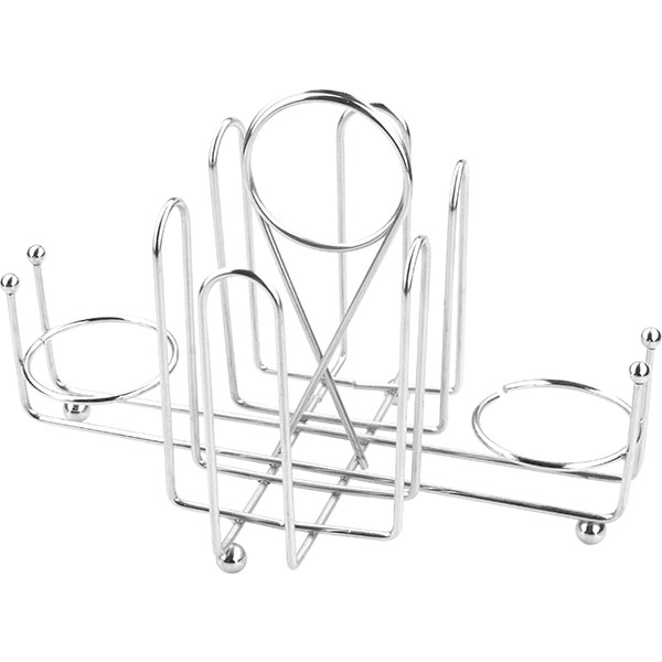 Подставка для пак.сахара, солонки, перечница  металл  высота=13.5, длина=20.5, ширина=12.3 см. Co-Rect