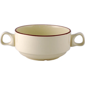 Супница, Бульонница (бульонная чашка) «Кларет»  материал: фарфор  280 мл Steelite
